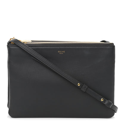 Celine Lambskin Large Trio Crossbody Bag Kohl 1 of 12