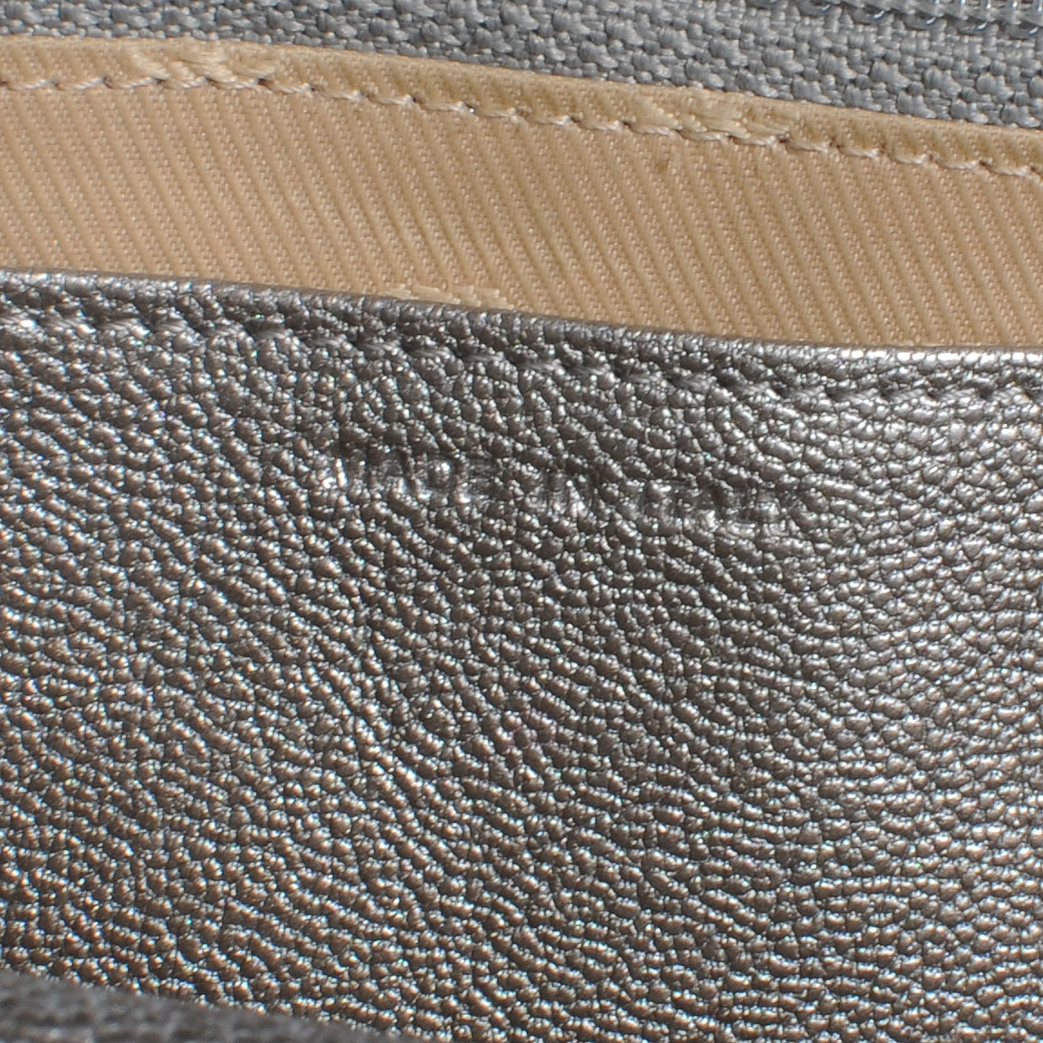 Chanel Goatskin Wallet On Chain WOC Silver 7 of 8