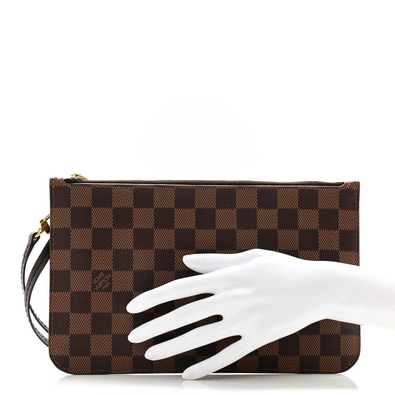 Louis Vuitton Damier Ebene Neverfull MM GM Pochette 2 of 9
