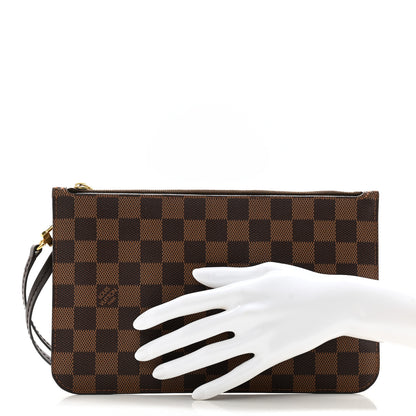 Louis Vuitton Damier Ebene Neverfull MM GM Pochette 2 of 9