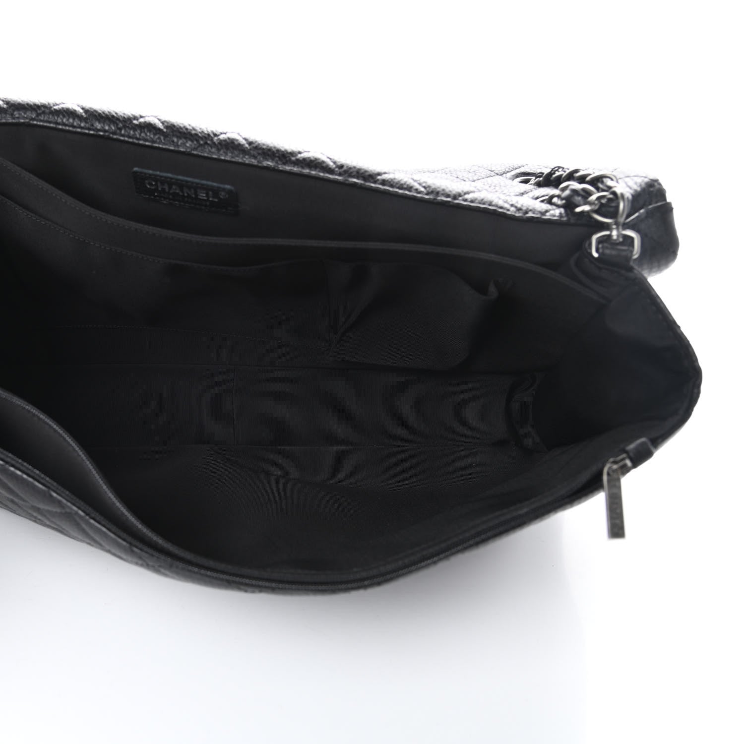 Chanel Calfskin Quilted XXL Travel Flap Bag Black 5 of 10