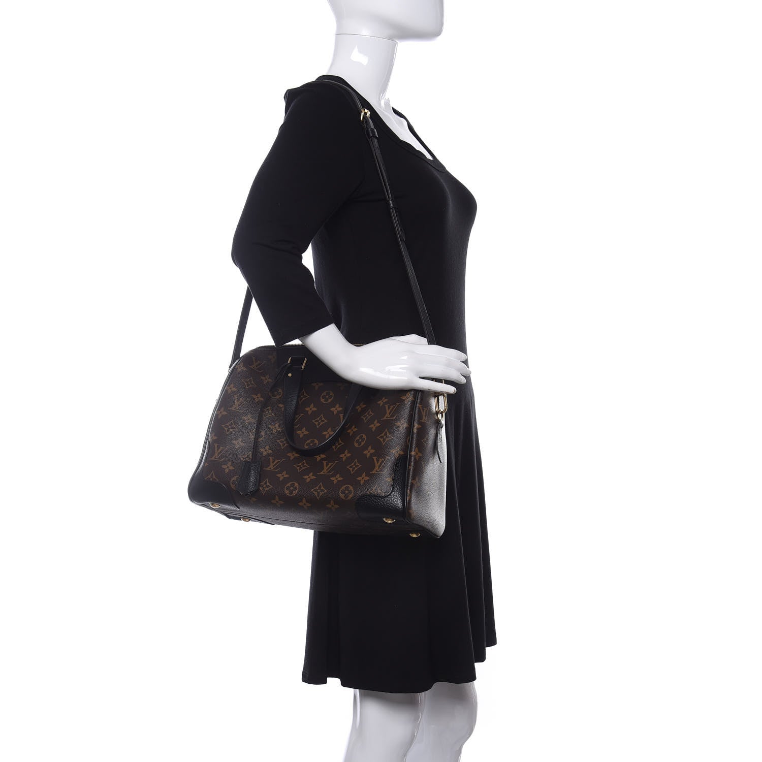 Louis Vuitton Monogram Retiro NM Black 2 of 11