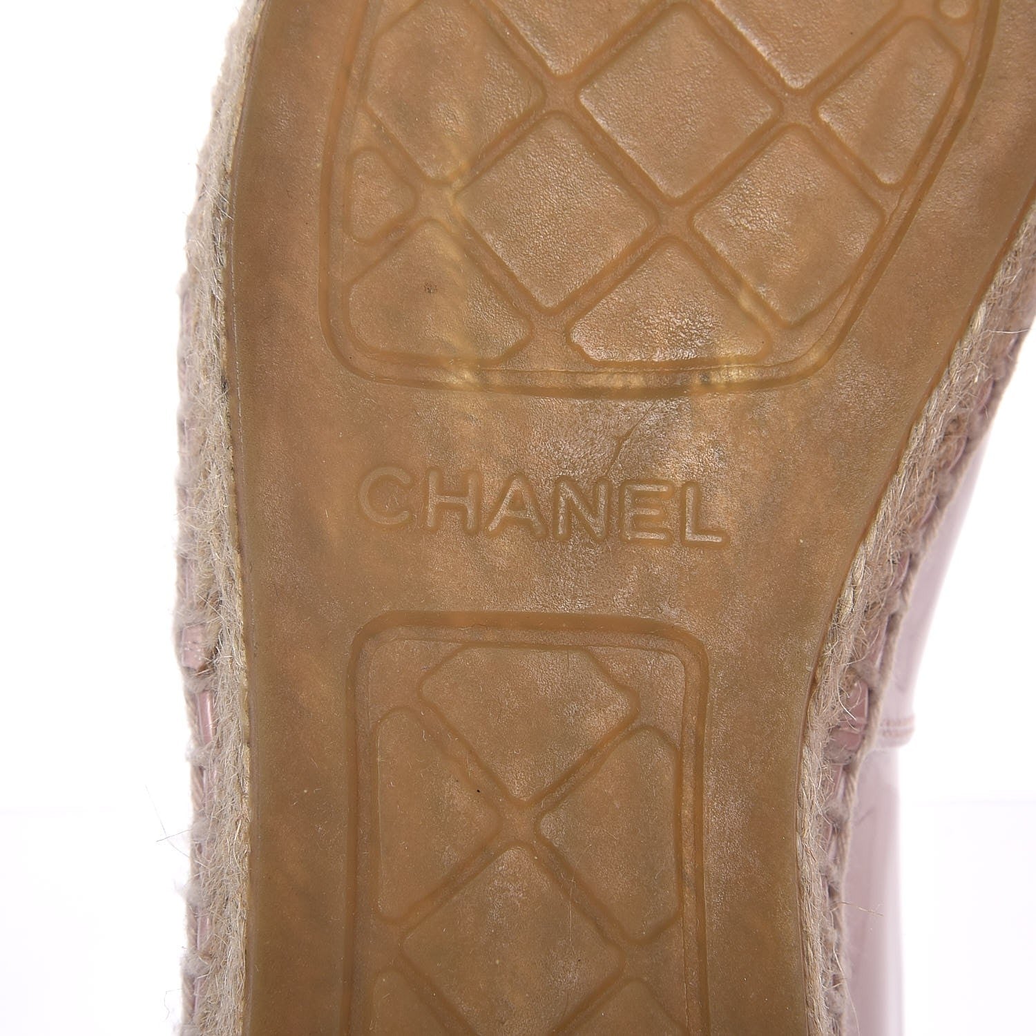 Chanel Patent CC Espadrilles 38 Pink 6 of 10