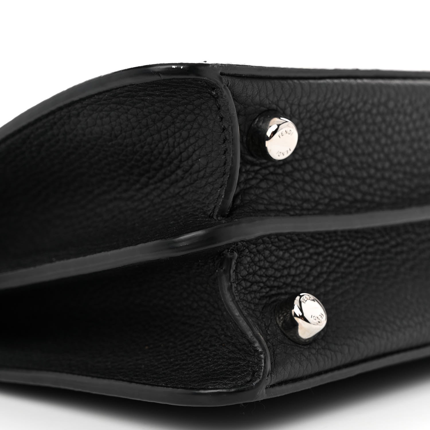 Fendi X NOEL FIELDING Cuoio Romano Painted Mini Peekaboo I SEE U Satchel Black Multicolor 9 of 11