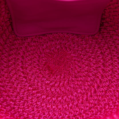 Balenciaga Nylon Lambskin Woven Small Ibiza Basket With Strap Lipstick Pink 5 of 10