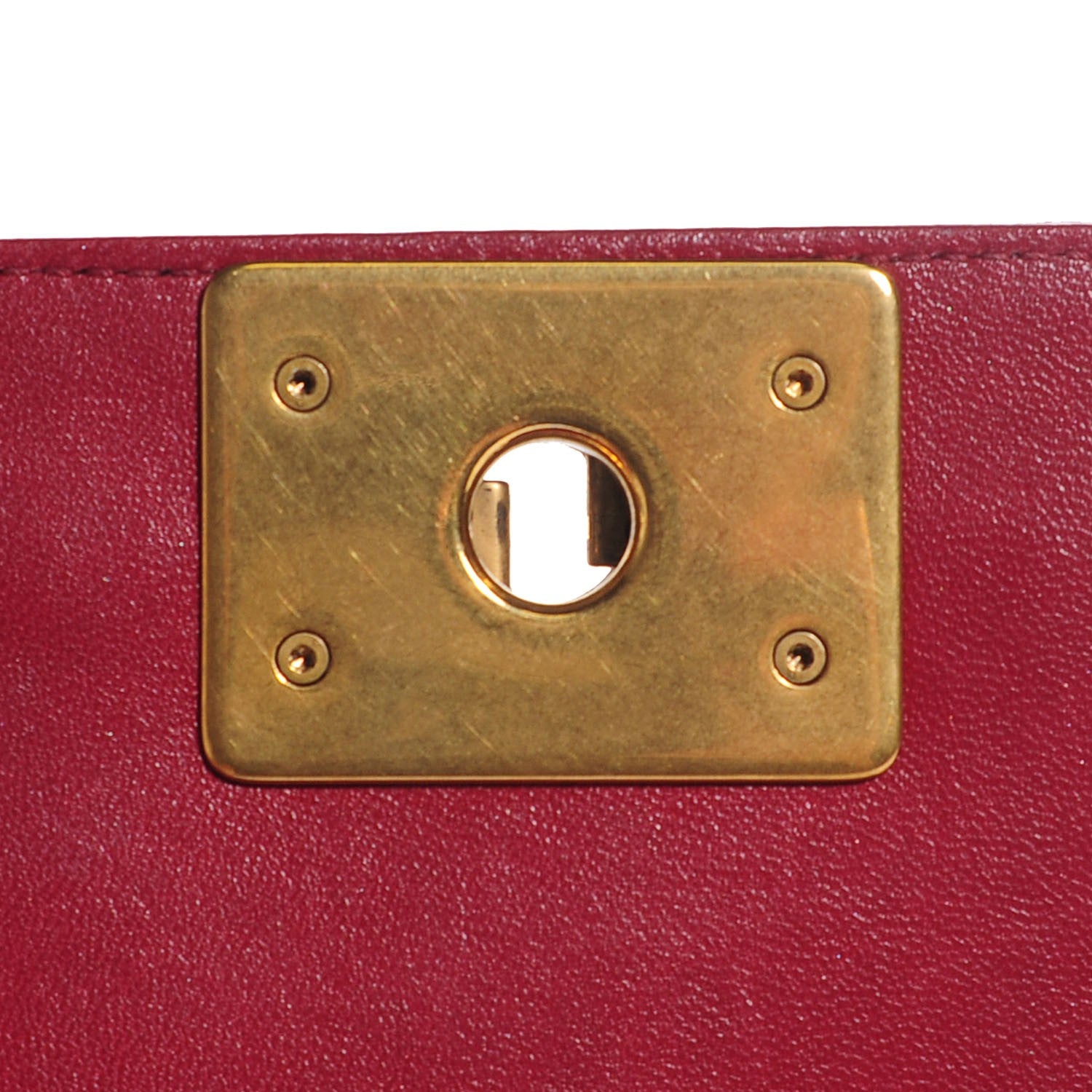 Chanel Lambskin Quilted Small Boy Flap Burgundy 8 of 8