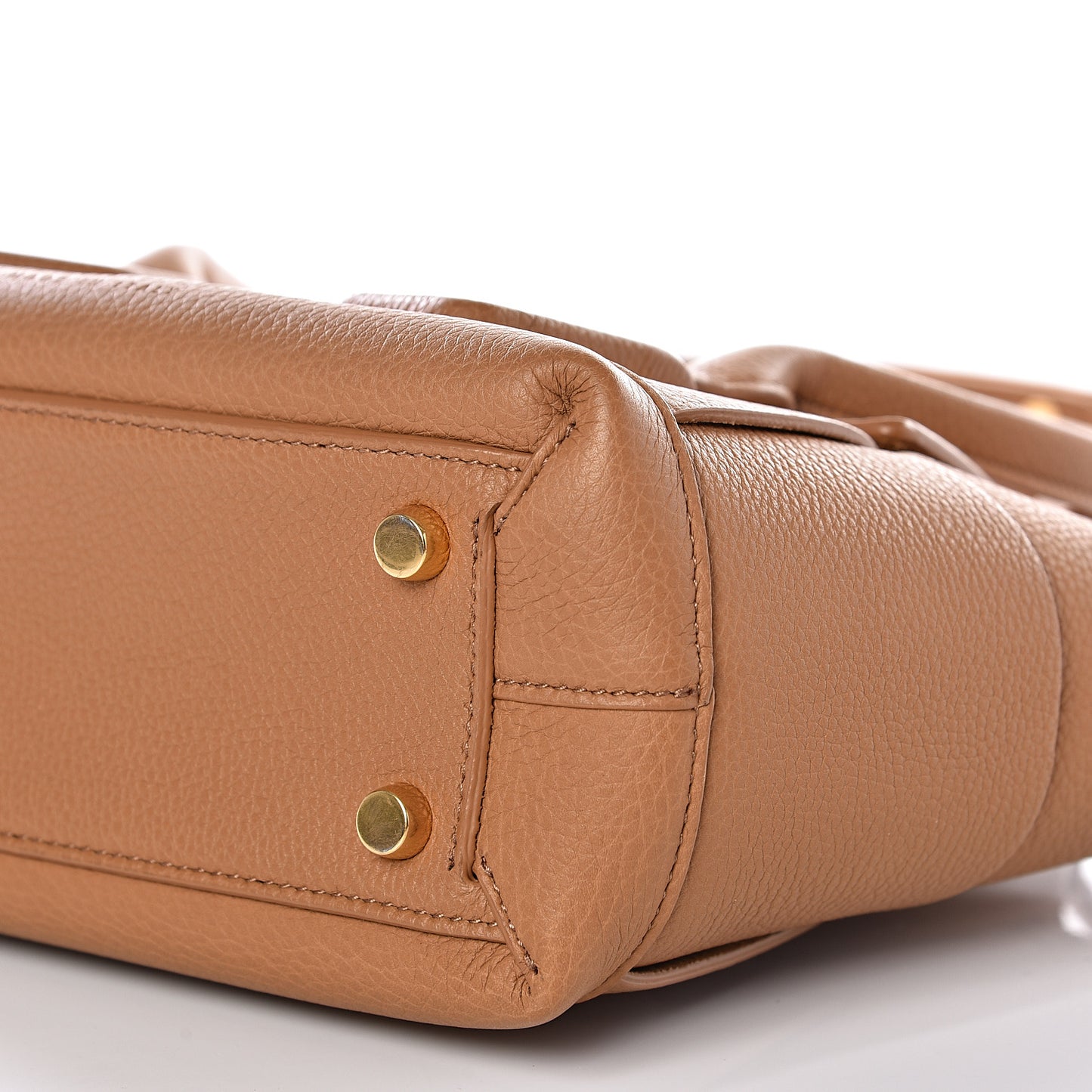 Grained Calfskin Maxi Intrecciato Arco 29 Tan