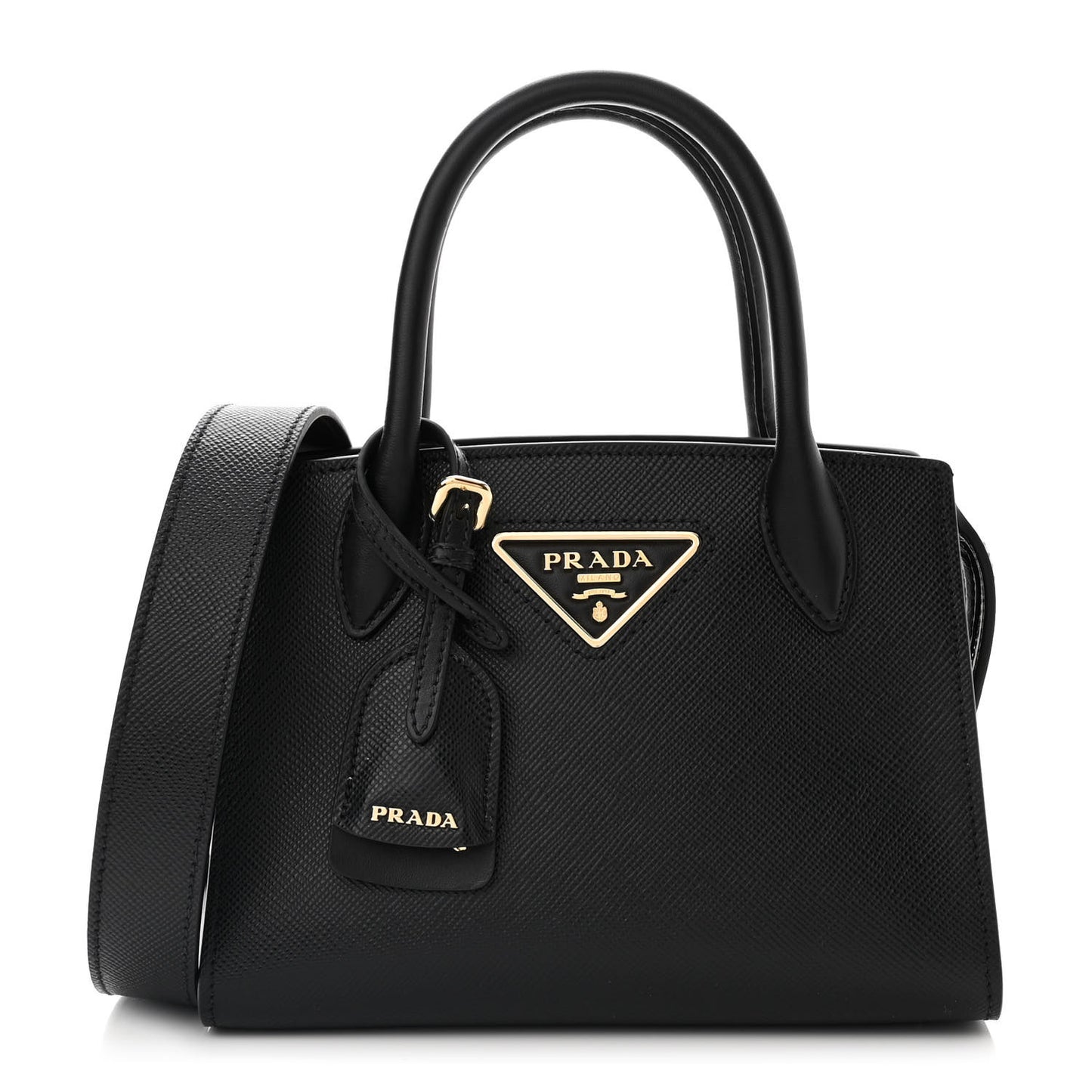 Saffiano Cuir Calfskin Small Kristen Black