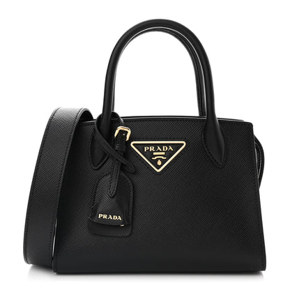 Prada Saffiano Cuir Calfskin Small Kristen Black 1 of 10
