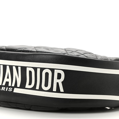 Christian Dior Lambskin Cannage Medium Dior Vibe Hobo Bag Black 11 of 12