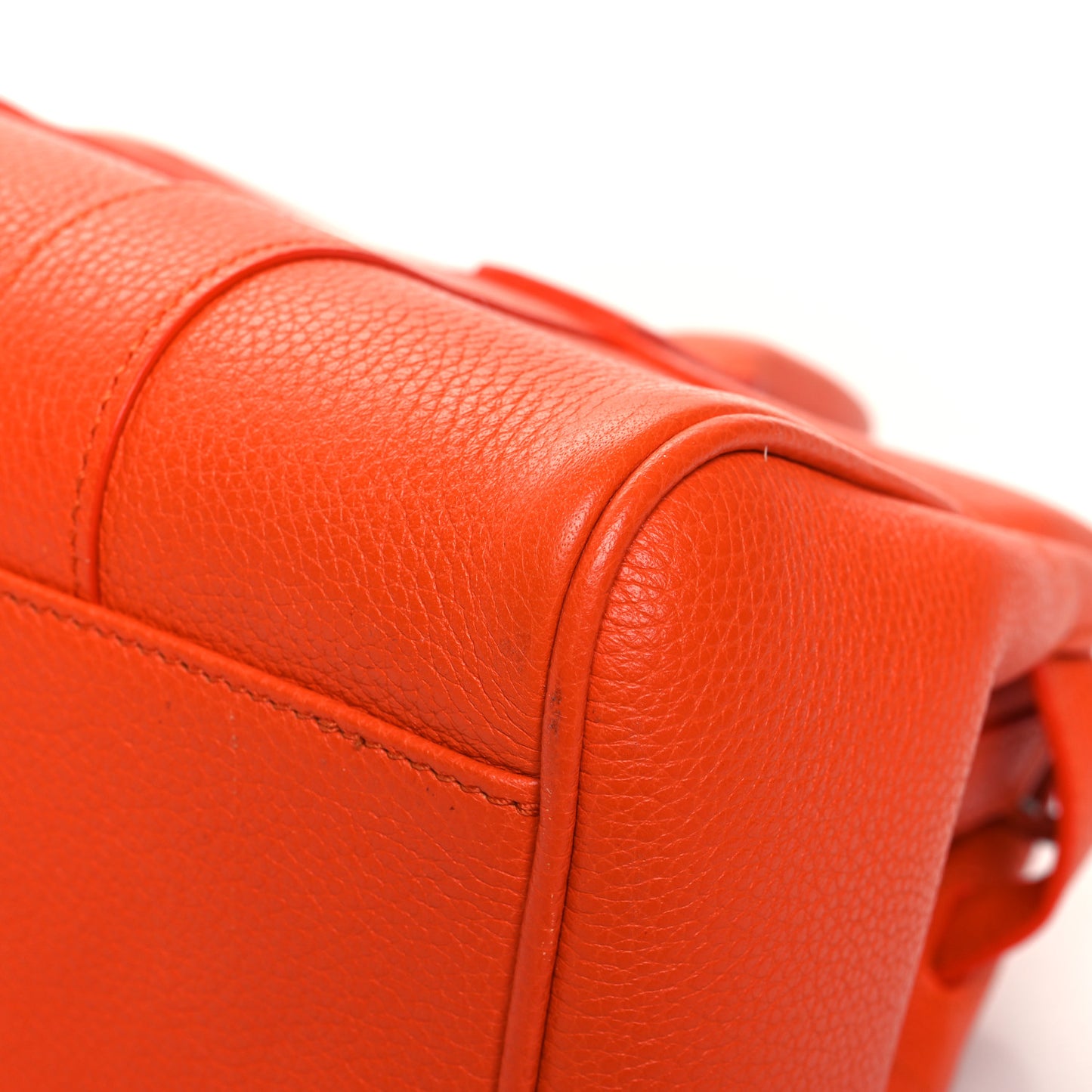 Classic Grain Small Bayswater Satchel Mandarin