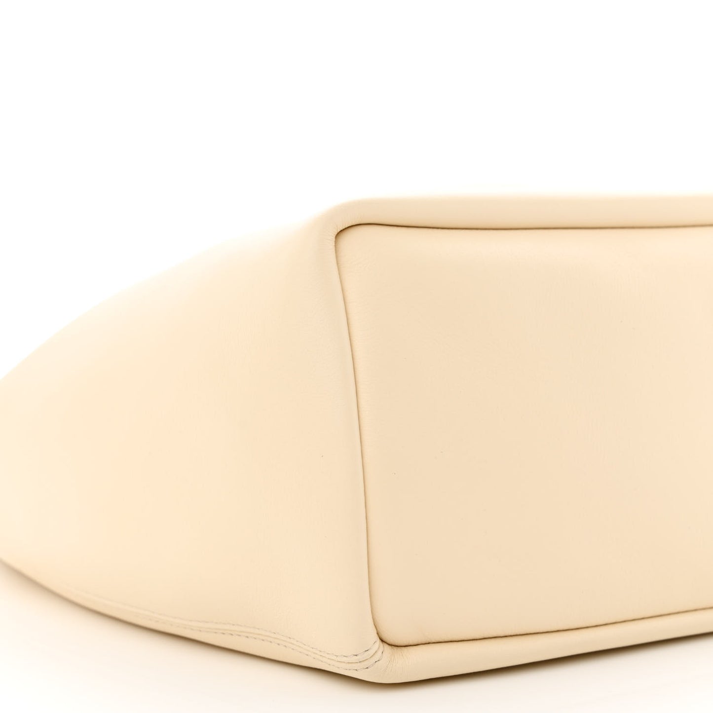 Buttery Nappa Lambskin Small Squeeze Bag Chalk