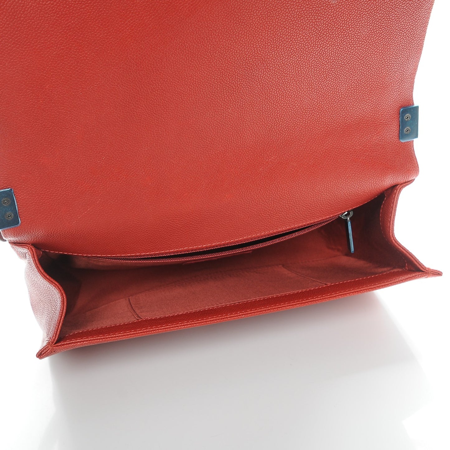 Caviar Quilted New Medium Boy Flap Red
