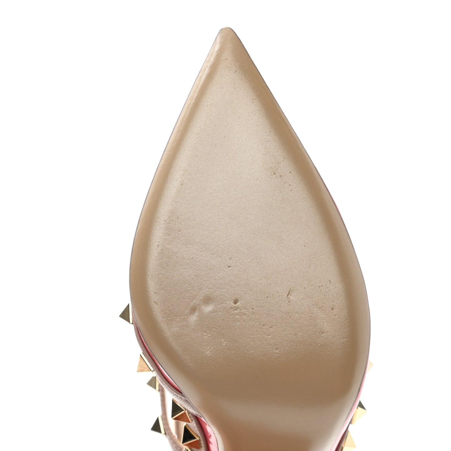 Patent Nappa Rockstud Ankle Strap 100mm Pumps 35.5 Ninphea Poudre