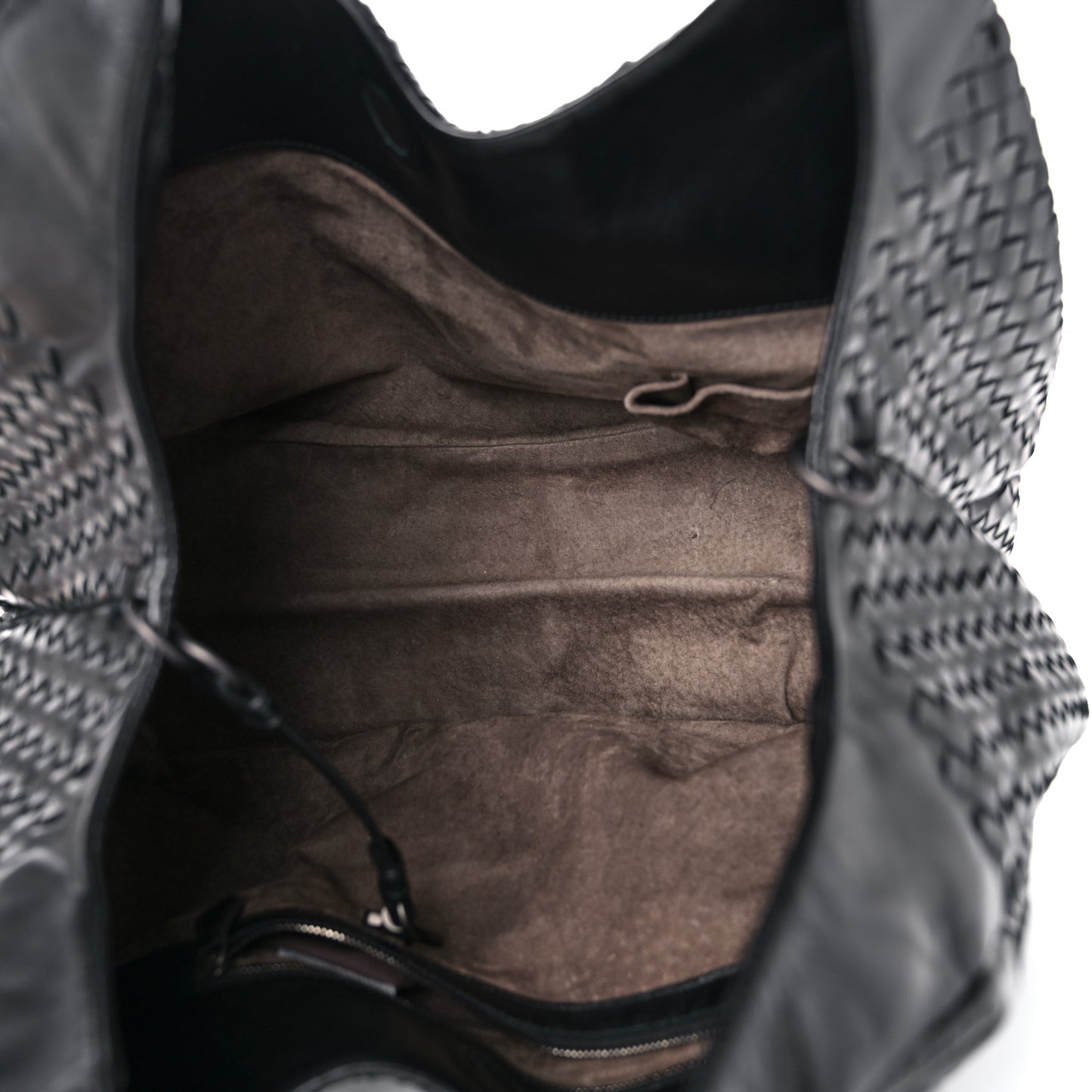 Nappa Intrecciato Large Campana Black