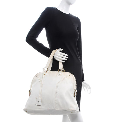 Saint Laurent Calfskin Oversized Muse White 2 of 25