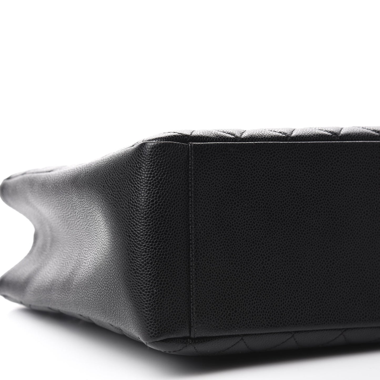 Caviar Quilted Grand Shopping Tote GST Black