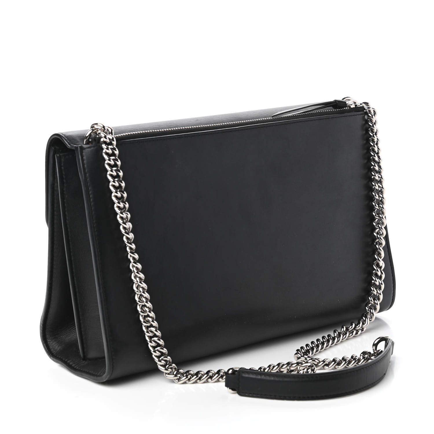 Gucci Moon Calfskin Medium Interlocking G Shoulder Bag Black 3 of 12