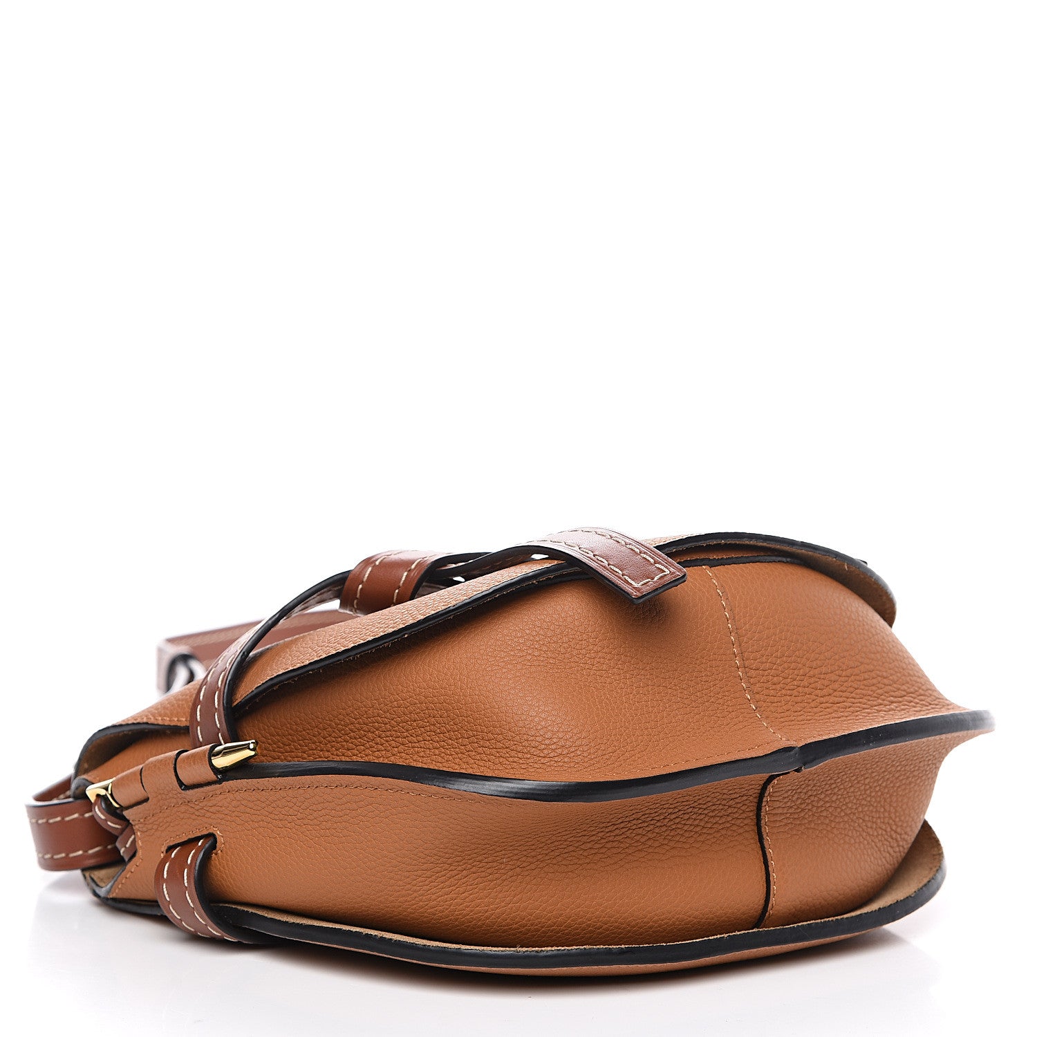 Loewe Grained Calfskin Small Gate Crossbody Bag Caramel Pecan 3 of 10