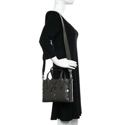 Christian Louboutin Perforated Mini East West Cabata Tote Black 2 of 10