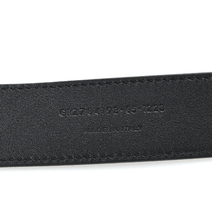 Saint Laurent Calfskin Monogram Square Buckle Belt 85 34 Black 4 of 6