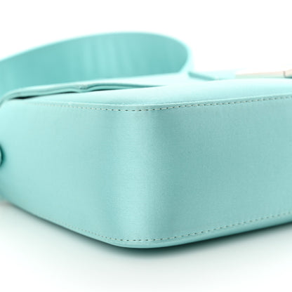 Fendi X TIFFANY Satin Nappa Silver Baguette Blue Tiffany Silver 8 of 13