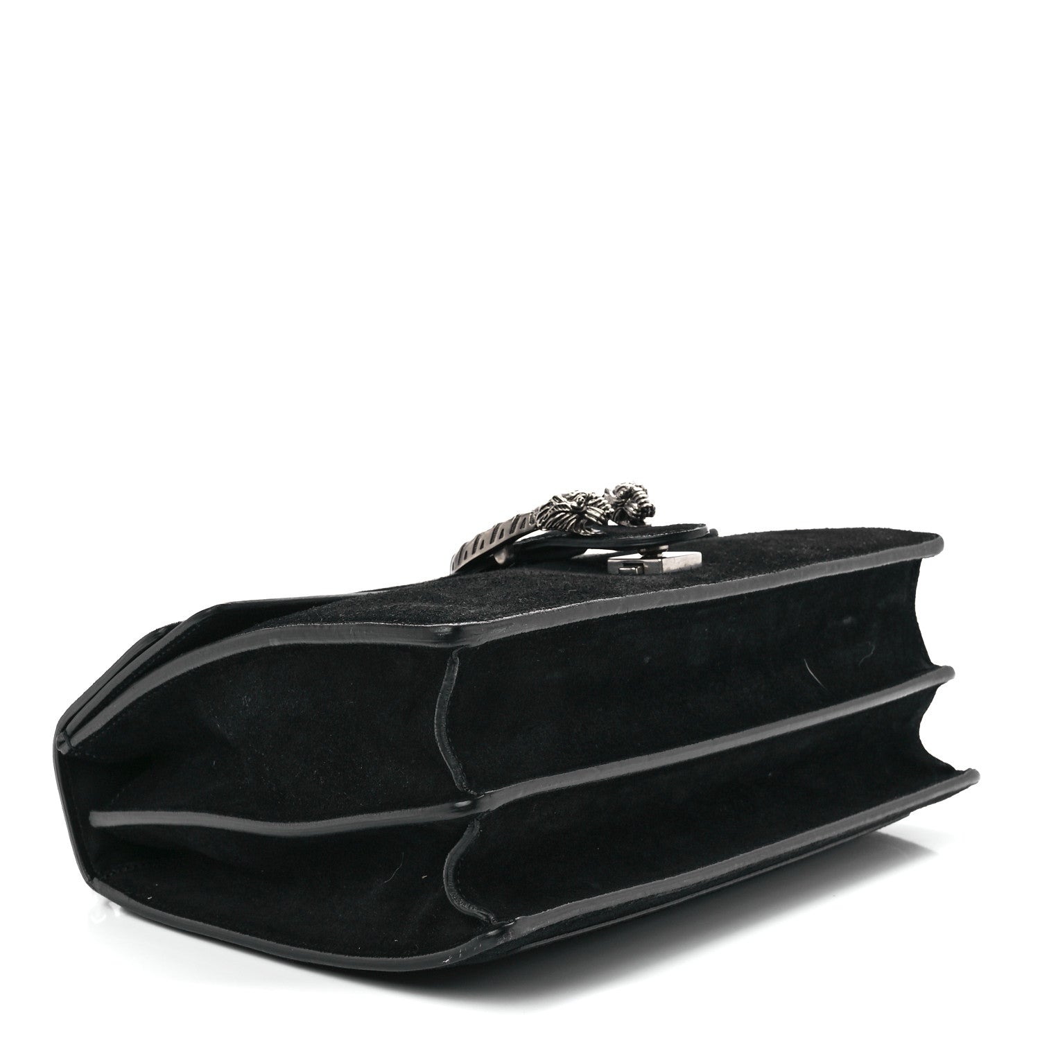 Gucci Suede Medium Dionysus Shoulder Bag Black 4 of 12