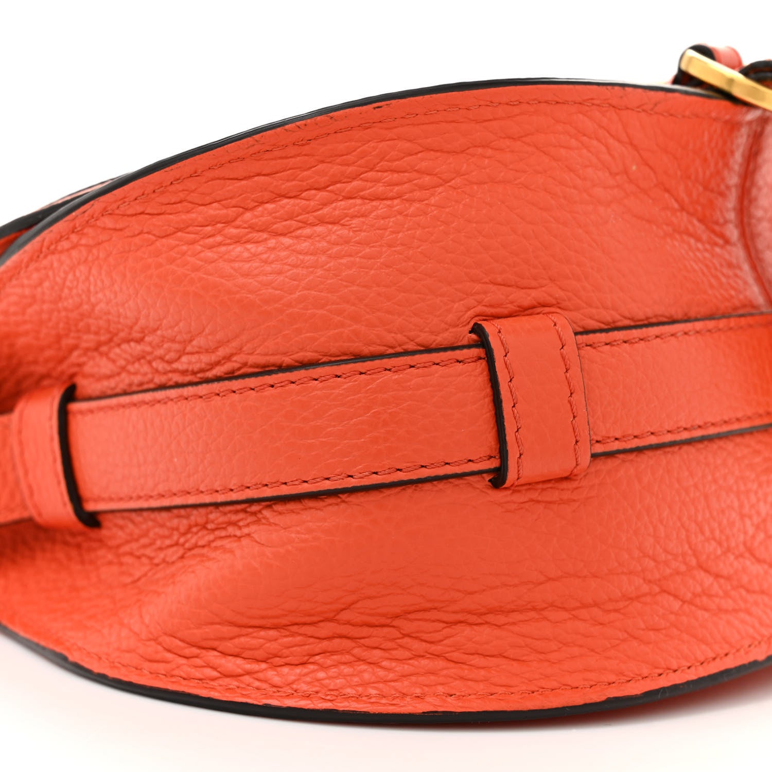 Chloe Grained Calfskin Small Marcie Saddle Bag Rusted Orange 11 of 17
