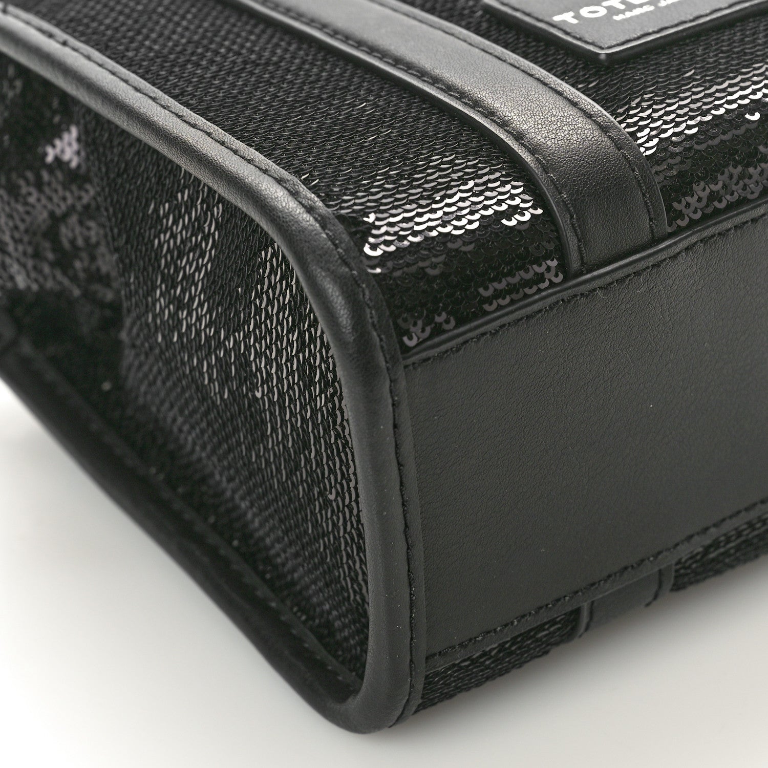 Marc Jacobs Sequin Mini The Tote Bag Black 8 of 9