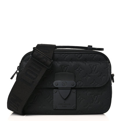 Louis Vuitton Taurillon Monogram S Lock Messenger Black 1 of 8