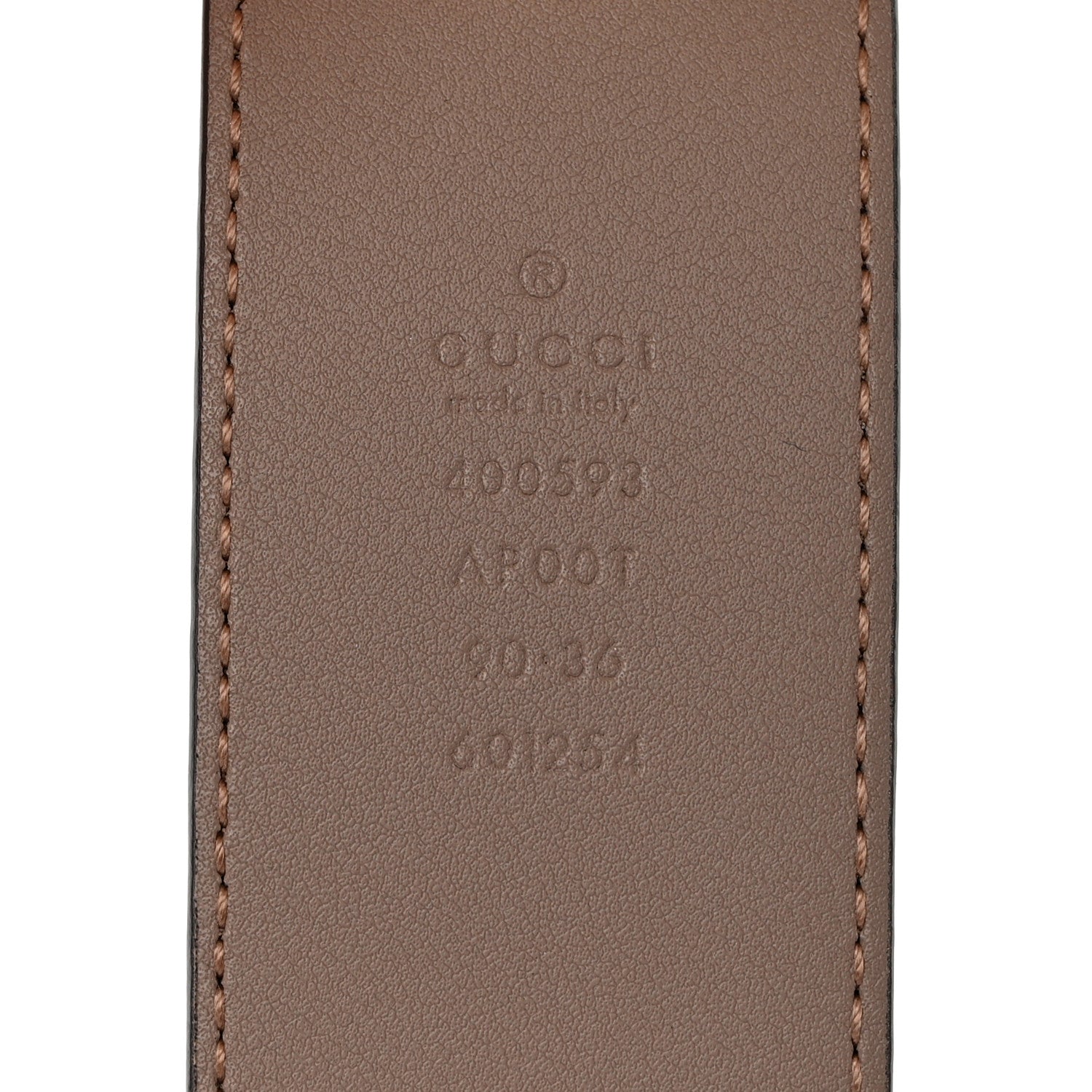 Gucci Calfskin Double G 40mm Belt 90 36 Porcelain Rose 3 of 4