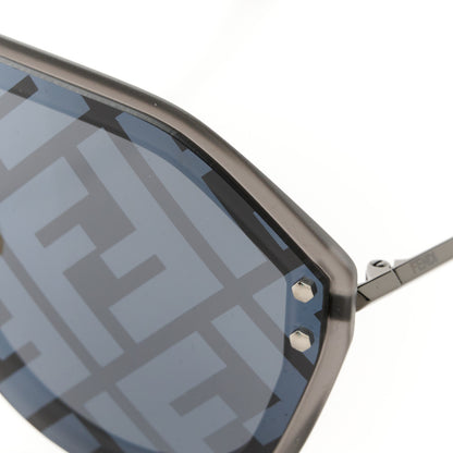 Fendi FF Fabulous Shield Sunglasses FF M0039/G/S Black 9 of 10