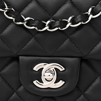 Chanel Lambskin Quilted Mini Rectangular Flap Black 8 of 10