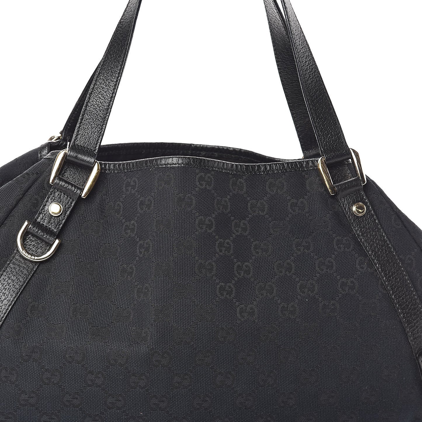 Monogram Medium Abbey Shoulder Bag Black