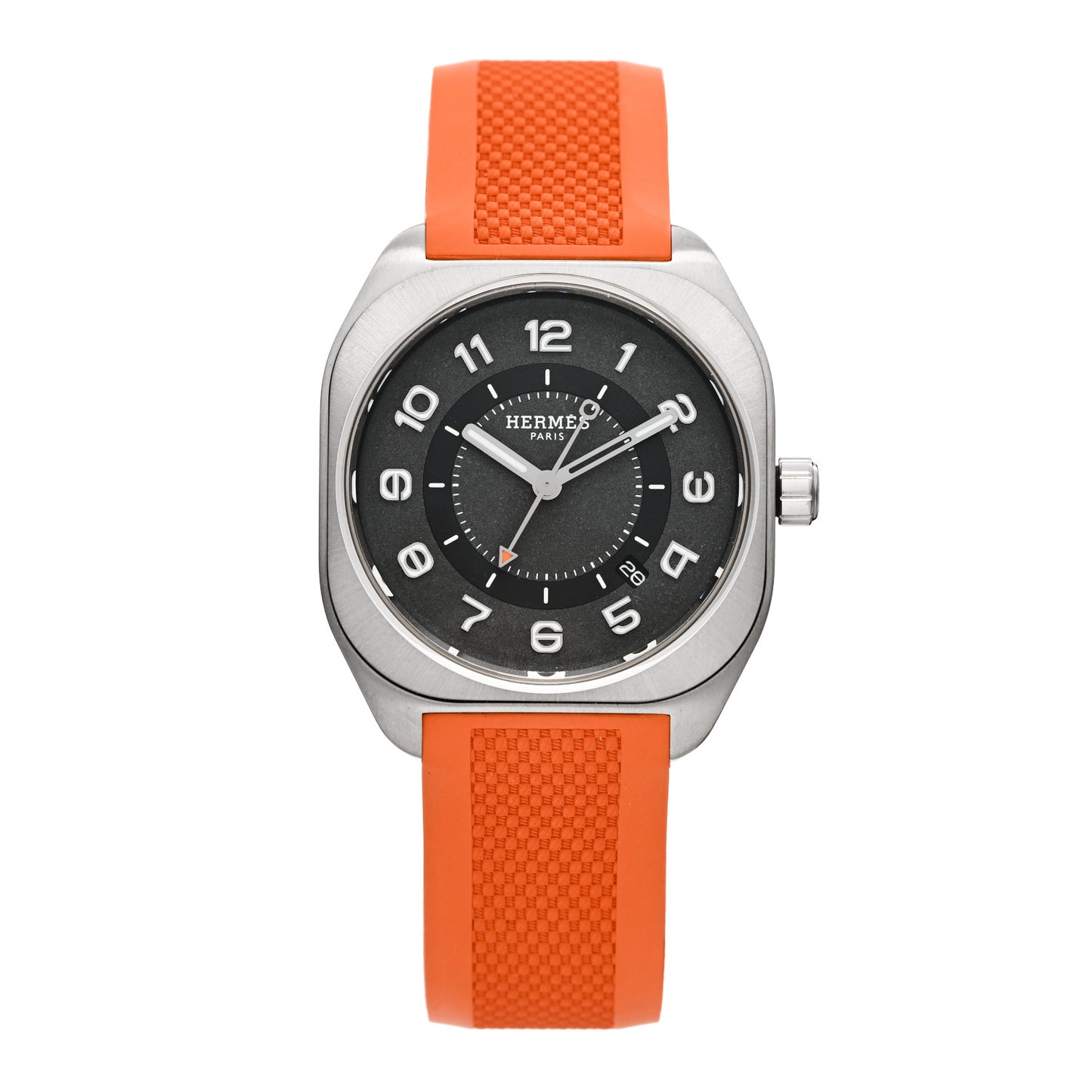 Titanium Rubber 39mm H08 Automatic Watch Orange