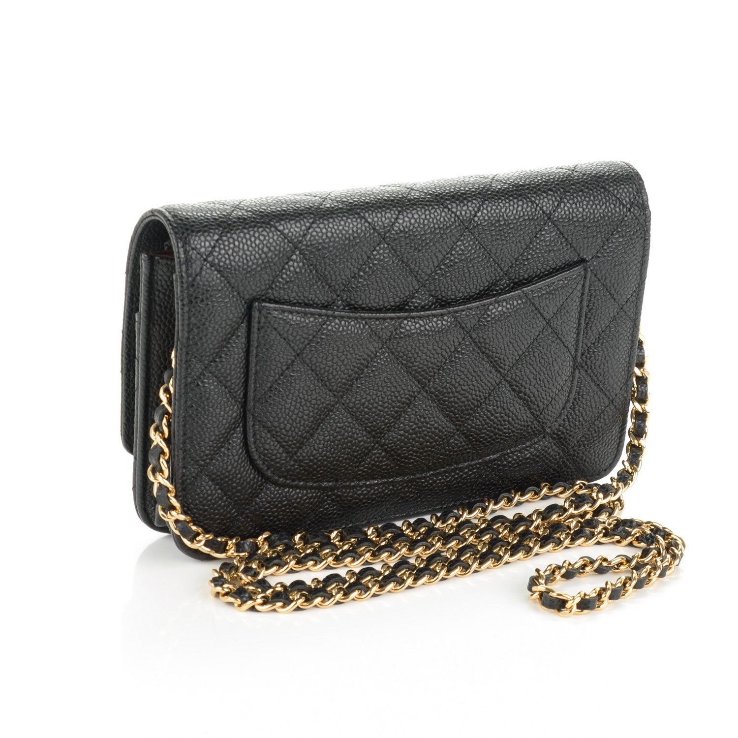 Chanel Caviar Quilted Wallet On Chain WOC Black 3 of 8
