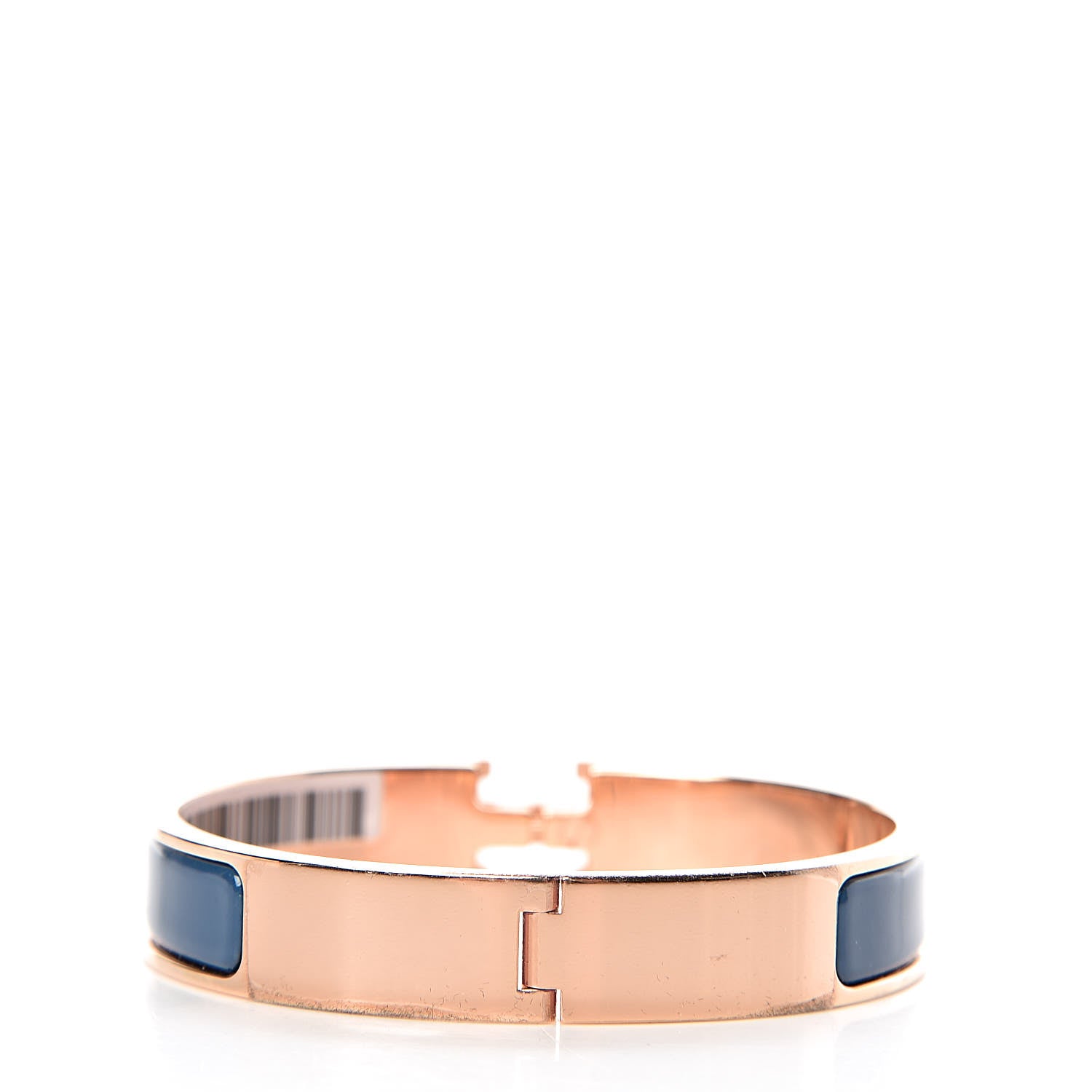 Hermes Narrow Enamel Clic Clac H Bracelet GM Bleu De Genes 3 of 5