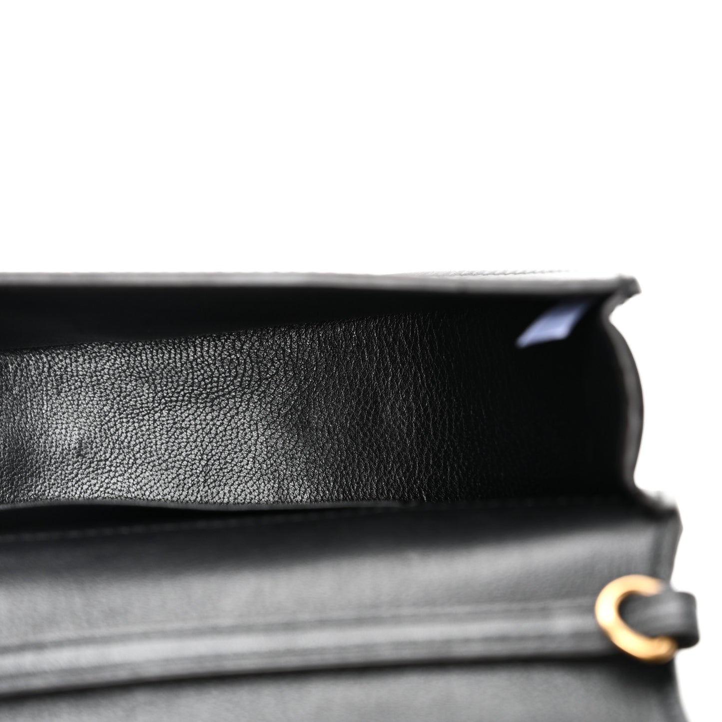 Calfskin Small Nile Bracelet Minaudiere Bag Black