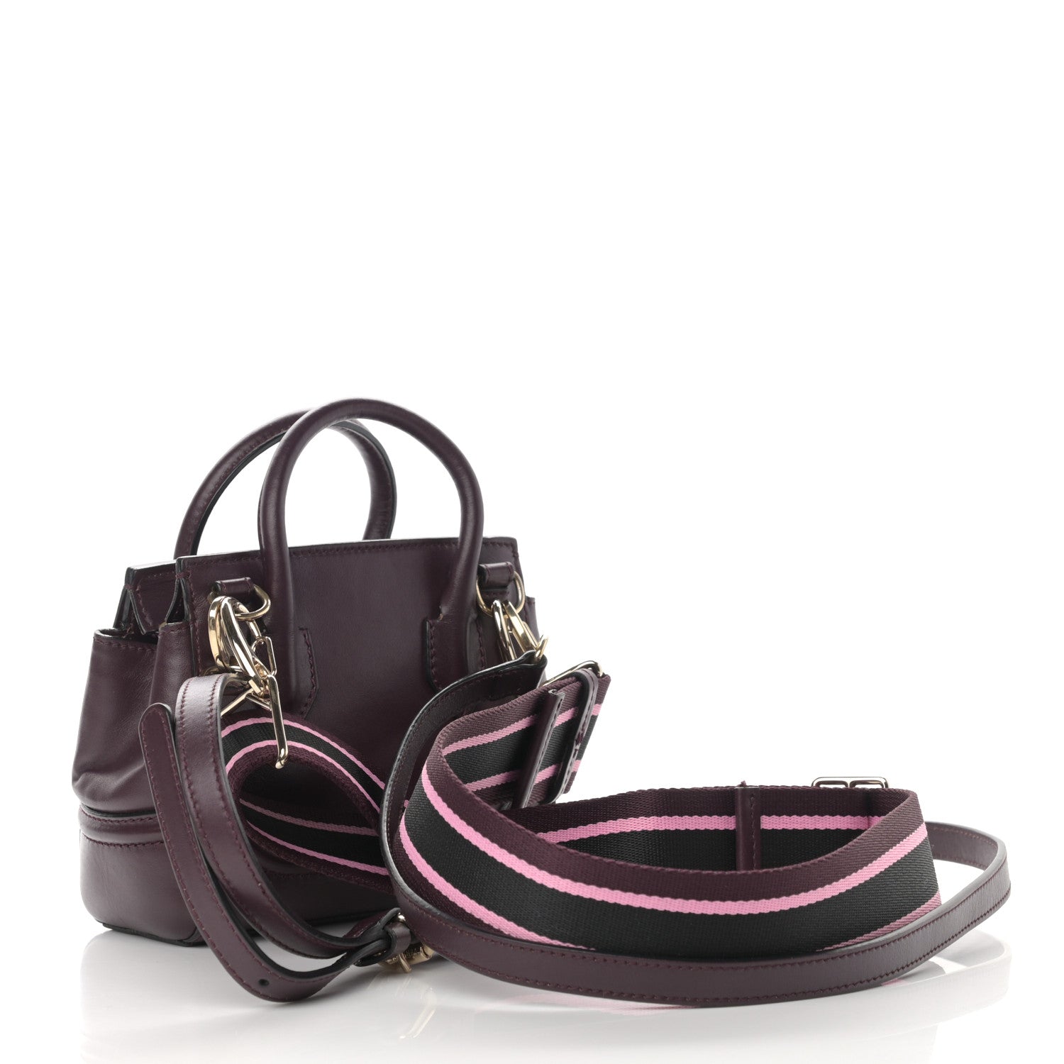 Versace Calfskin Small Palazzo Empire Bag Burgundy 2 of 18