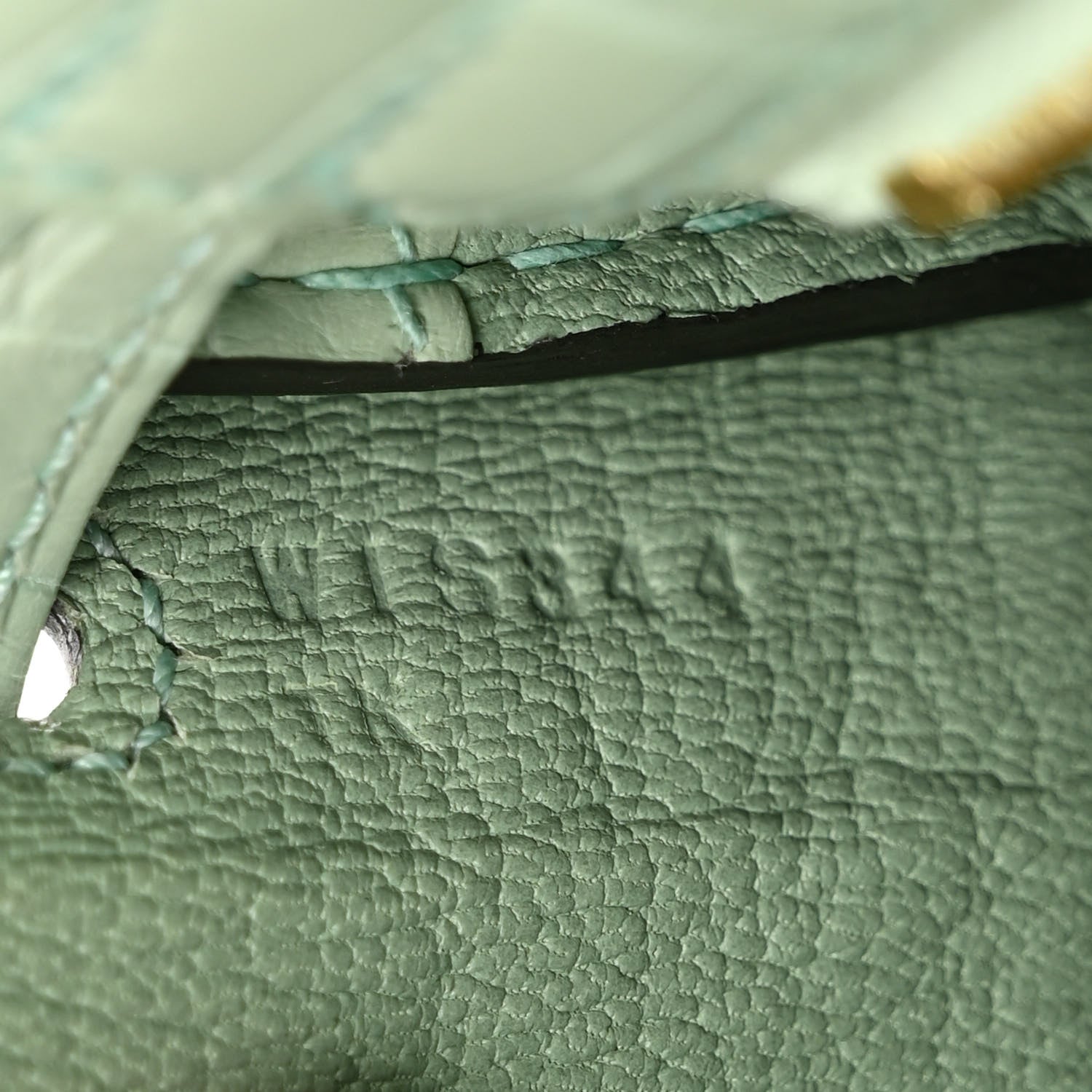 Hermes Matte Alligator Kelly Retourne 25 Vert D'eau 7 of 11