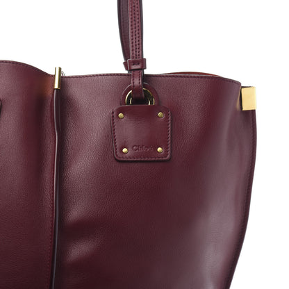 Chloe Smooth Calfskin Medium Vick Tote Burnt Brown 15 of 15