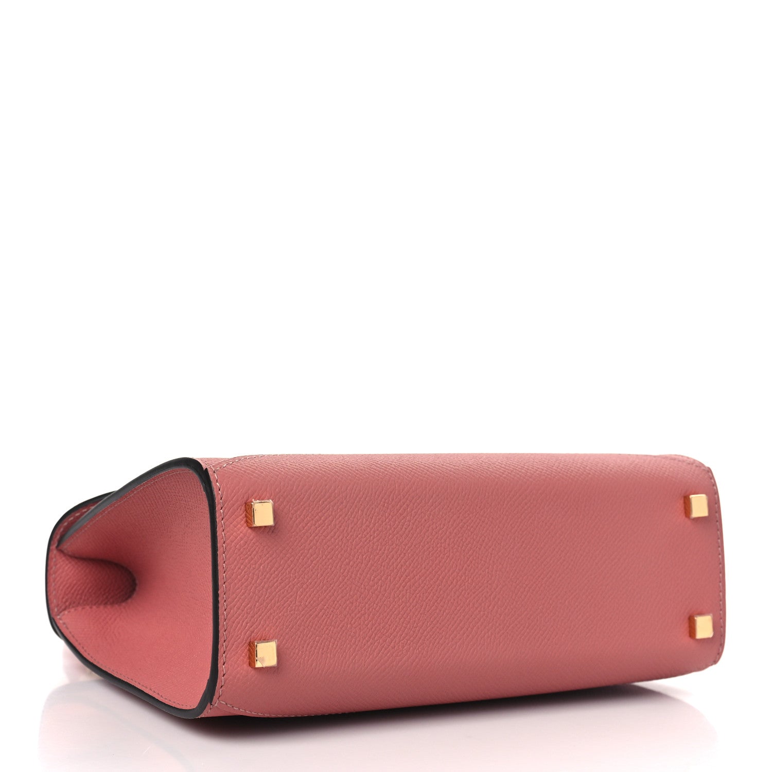 Moynat Carat Calfskin Gabrielle BB Wood Rose 4 of 9