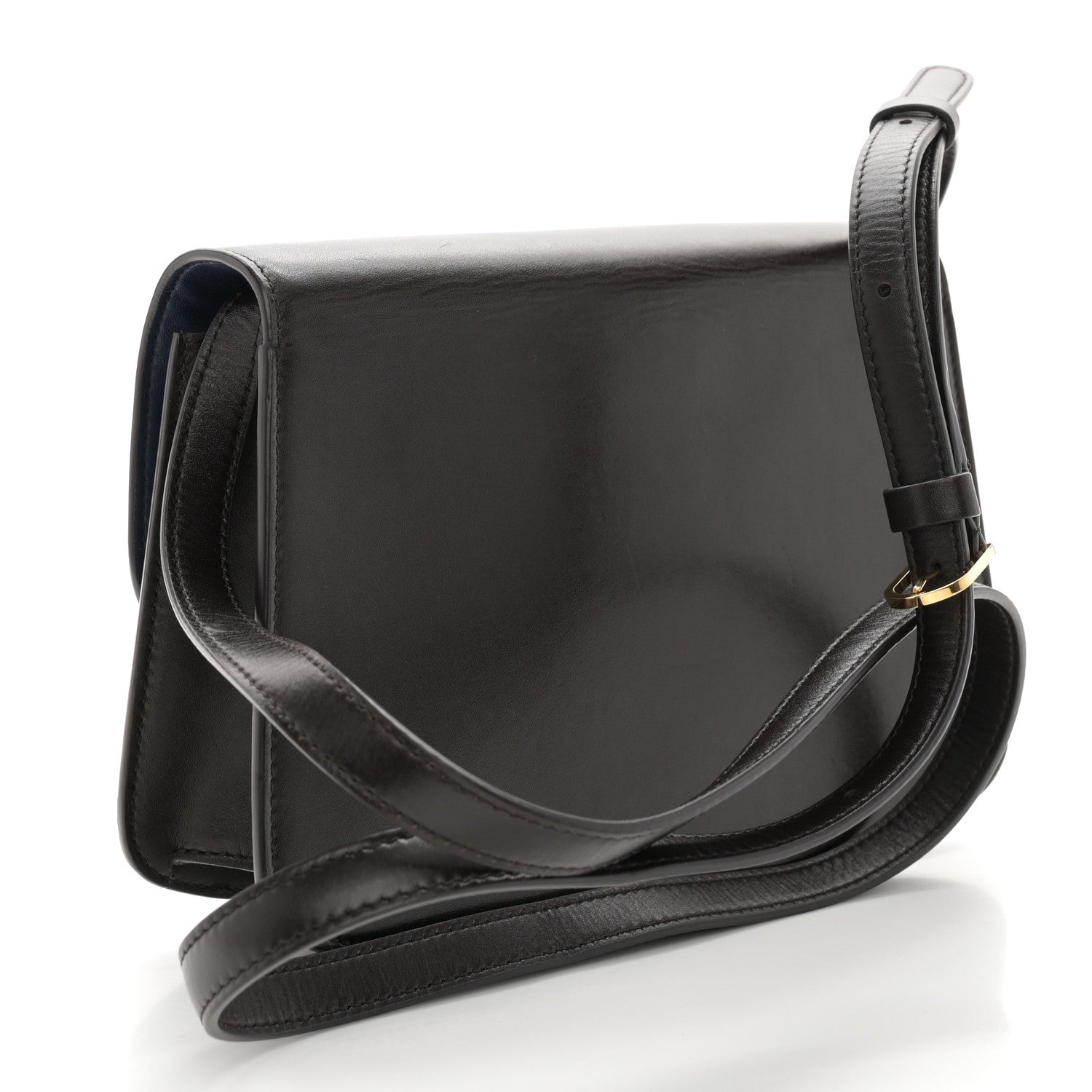 The Row Sleek Calfskin The Sofia 8.75 Crossbody Dark Brown 3 of 12