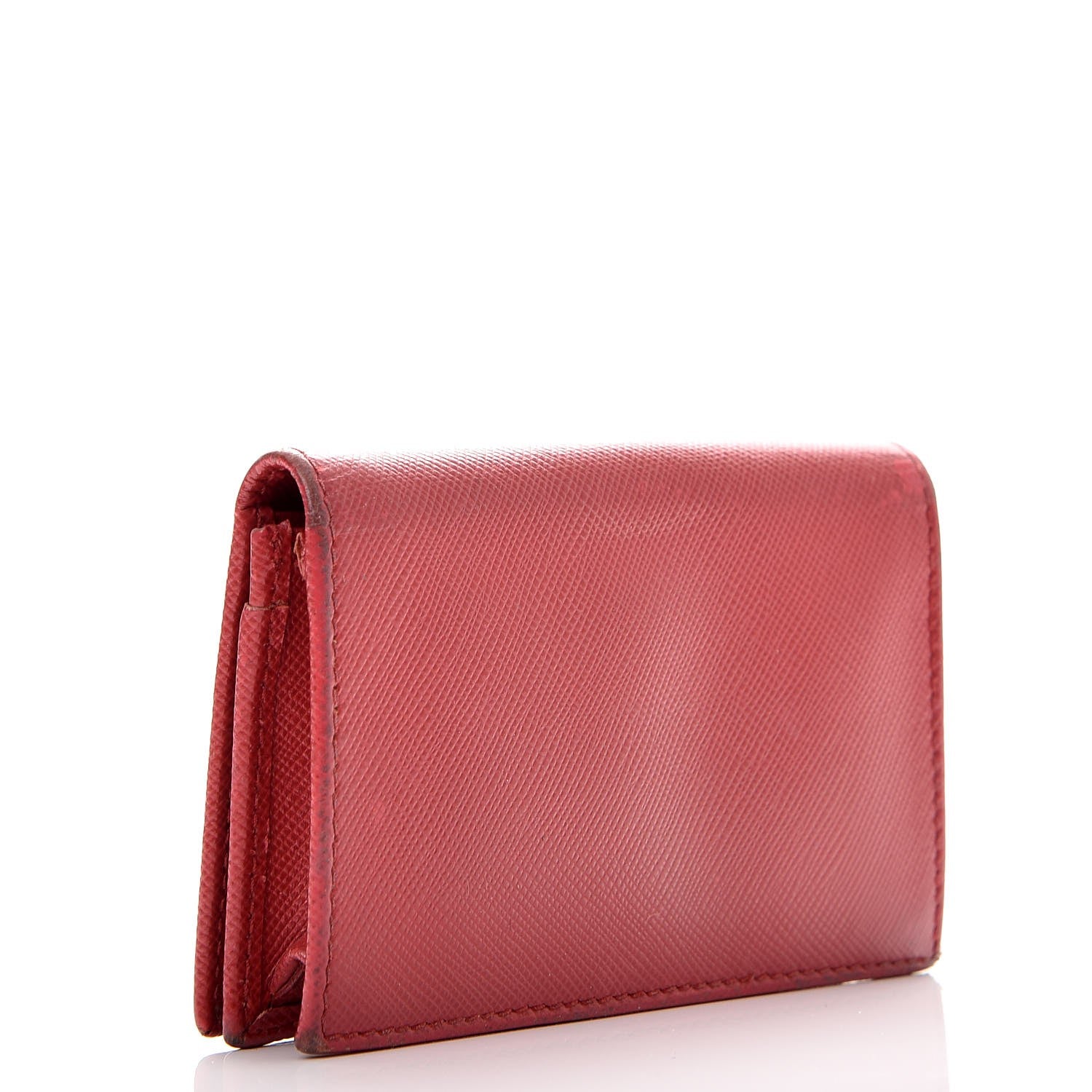 Prada Saffiano Metal Business Card Holder Wallet Ross 3 of 12