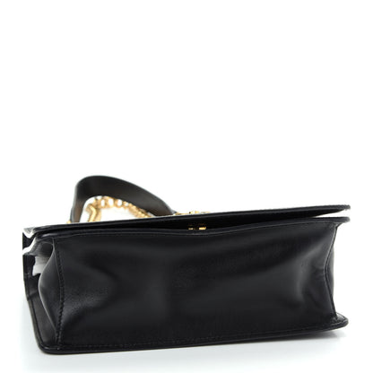 Prada Saffiano Soft Calfskin Chain Crossbody Bag Black 4 of 8