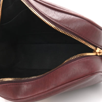 Saint Laurent Lambskin Monogram Lou Camera Bag Burgundy 9 of 14