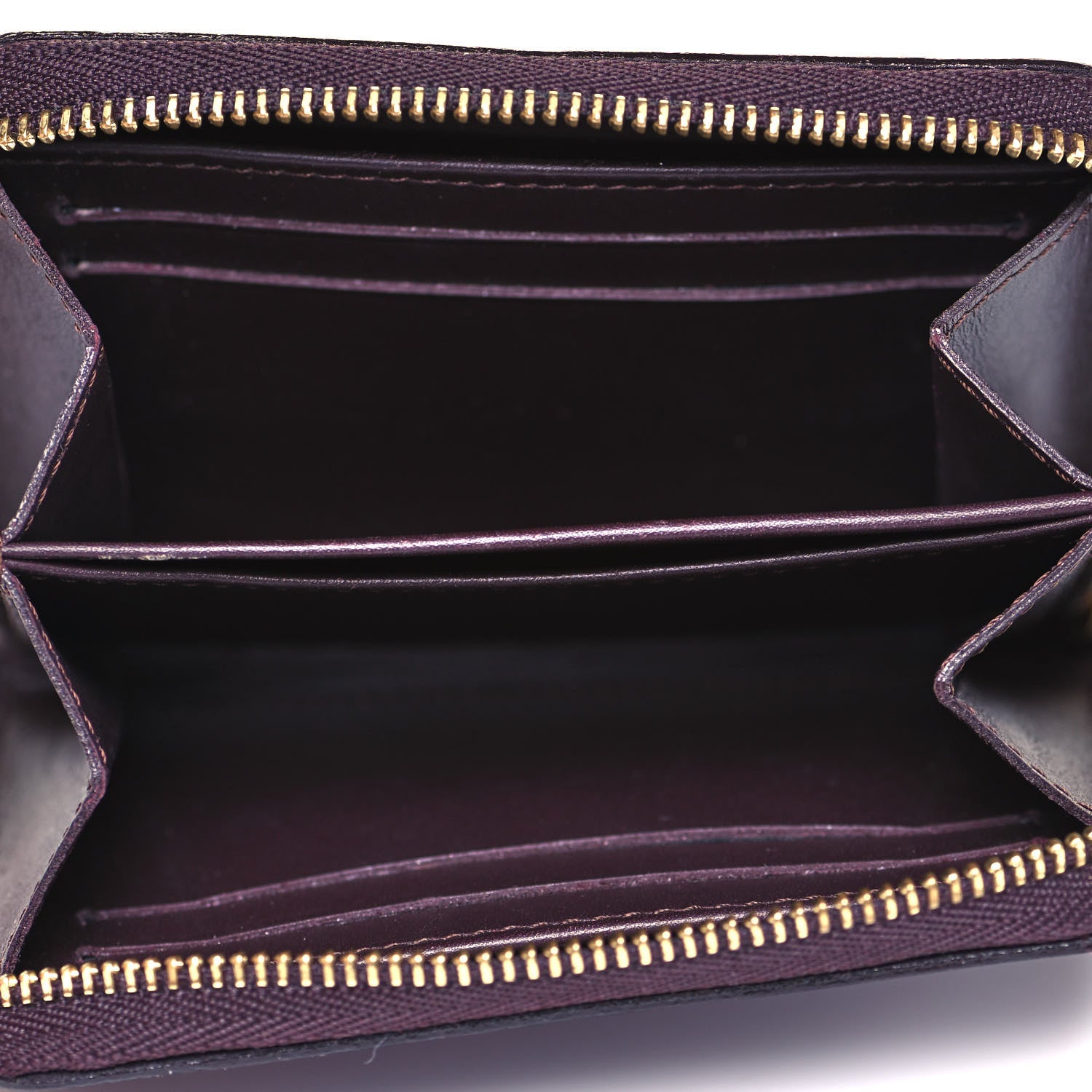 Louis Vuitton Vernis Rayures Zippy Coin Purse Amarante 5 of 7