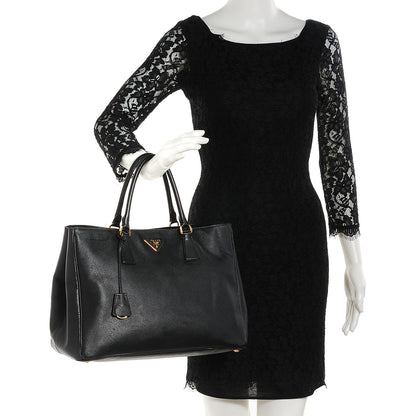 Prada Saffiano Lux Large Tote Nero Black 2 of 10