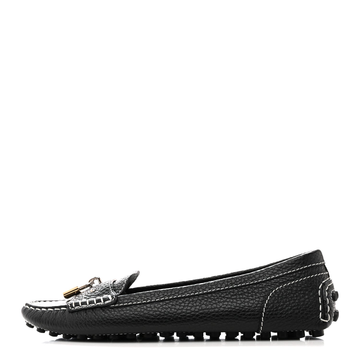 Louis Vuitton Calfskin Lock Mocassin Loafers 39 Black 1 of 10
