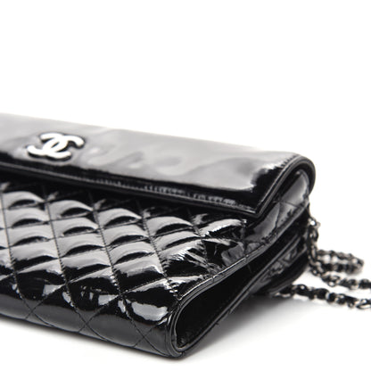 Chanel Patent Quilted Double Sided Crossbody Bag Black 9 of 10